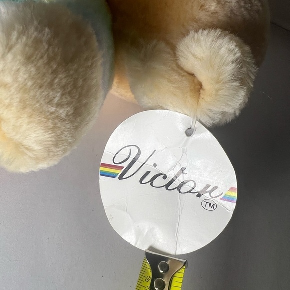 Victor Trading Co Rainbow Hawaii Monkey Plush Stuffed Animal VTG Tags Pride - Picture 10 of 11